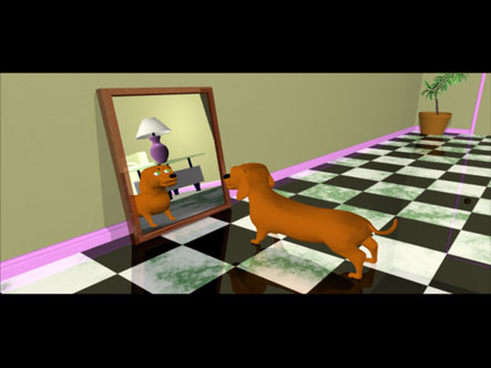 Silly Wiener Dog - Mirror